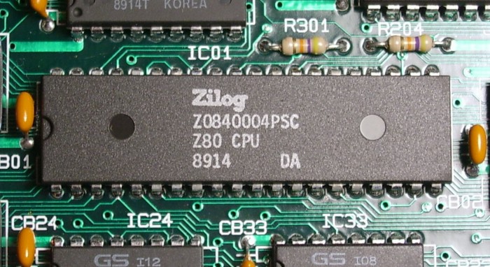 Zilog Z80, una delle CPU più famose al mondo