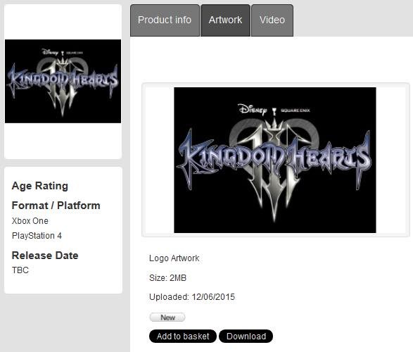 Kingdom Hearts III Square Enix Press Site