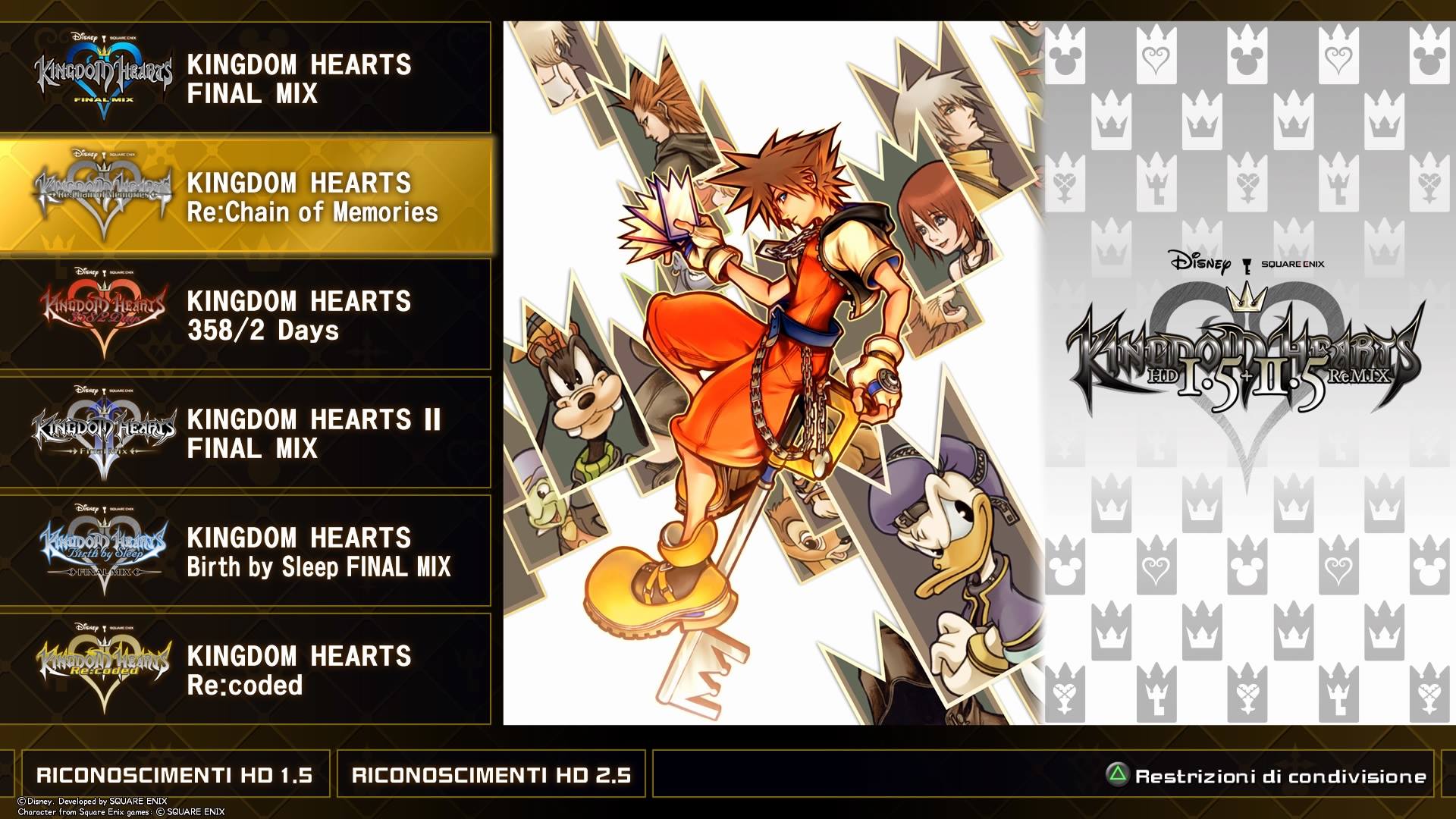 Never Played Kingdom Hearts Before So If I Get Kingdom Hearts 1 5 Remix That Includes Kh1 2 Correct I Tried Researching This But They All Have Different Names Ps4