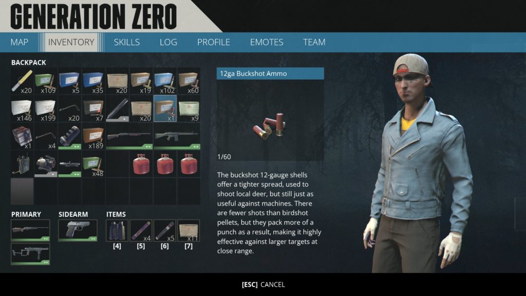 Generation Zero Inventory