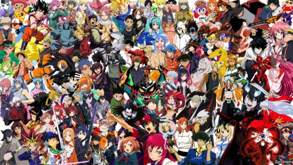 Diversi personaggi degli anime e manga tutti assieme
