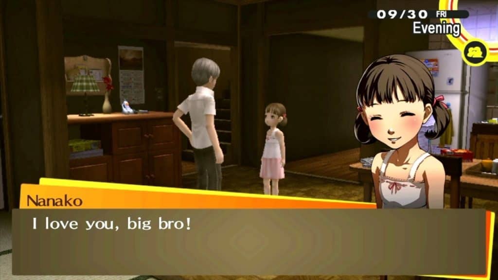 Yu parla a casa con la piccola Nanako