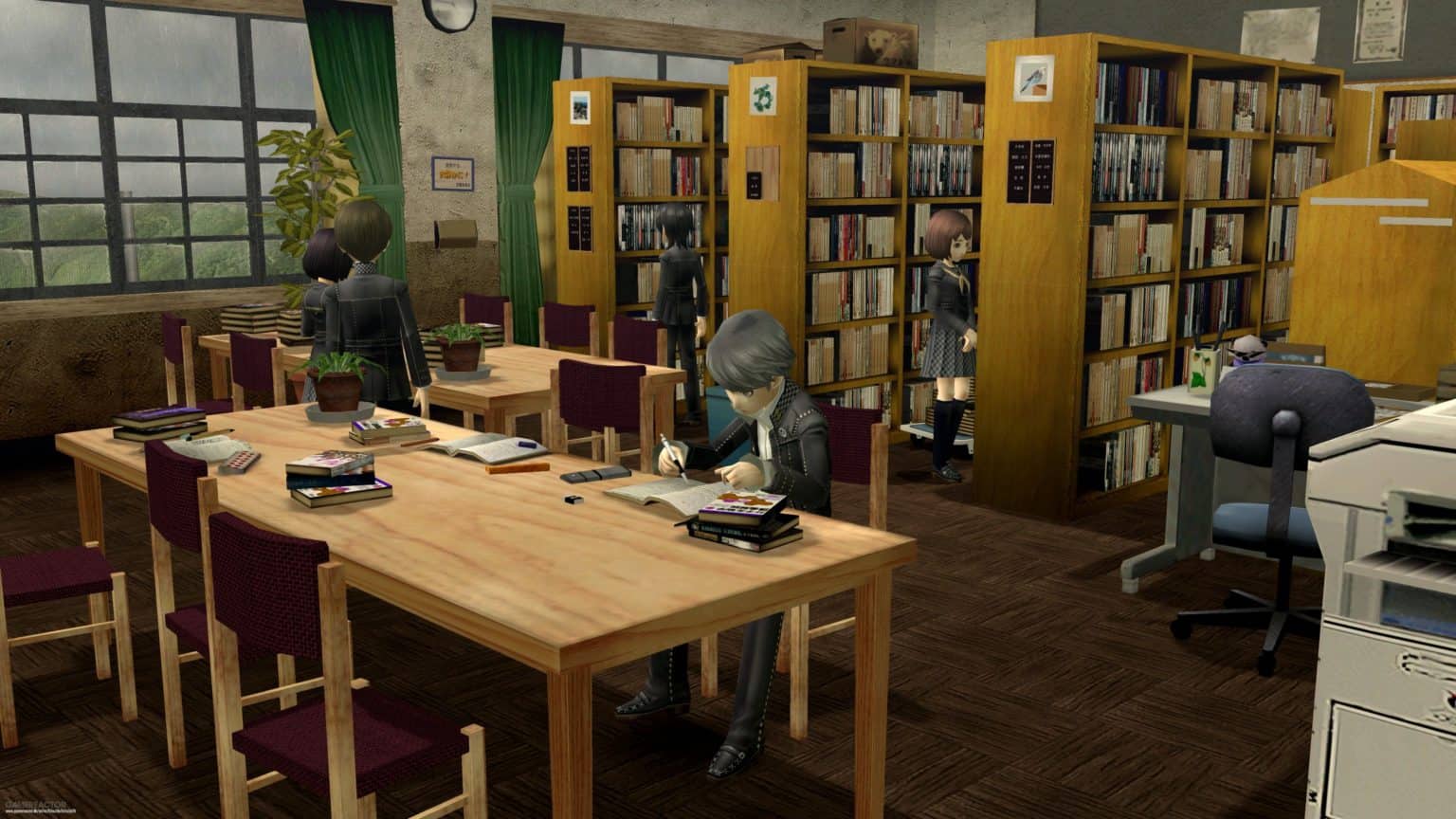 Библиотека 4 часть. Persona 5 books in Library.
