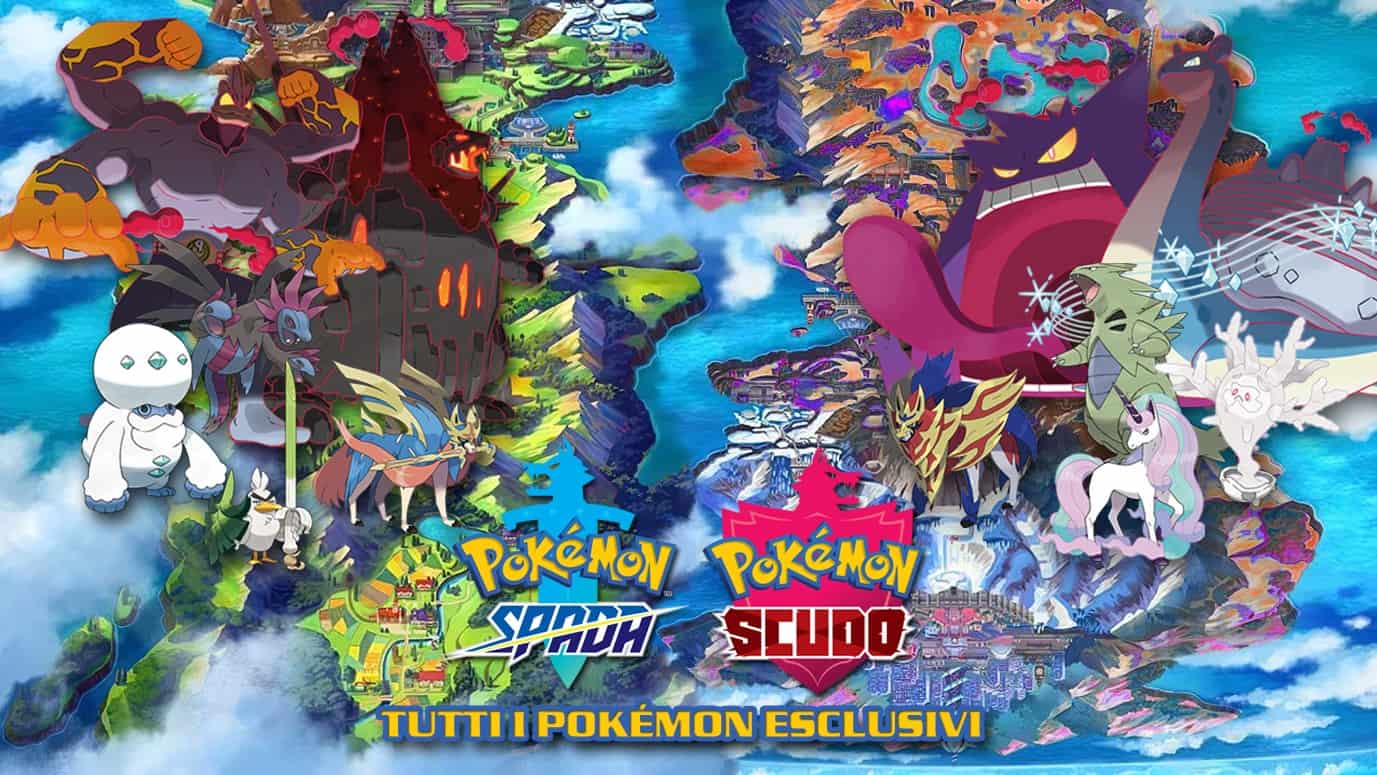 Pokémon esclusivi di Spada e Scudo e differenze - Lista completa