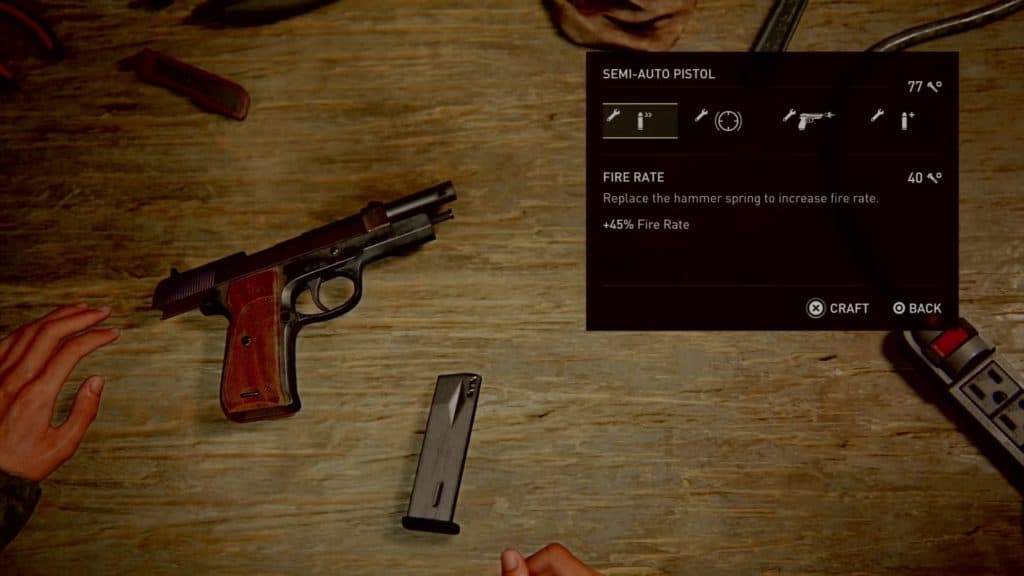 Una pistola di The Last of Us II