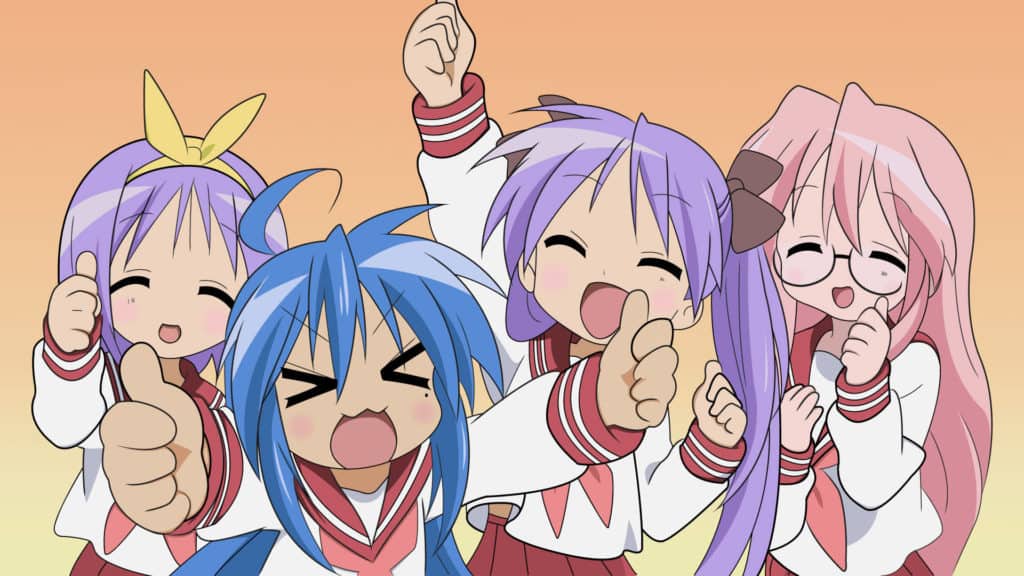 Le 4 protagoniste moe di Lucky Star 