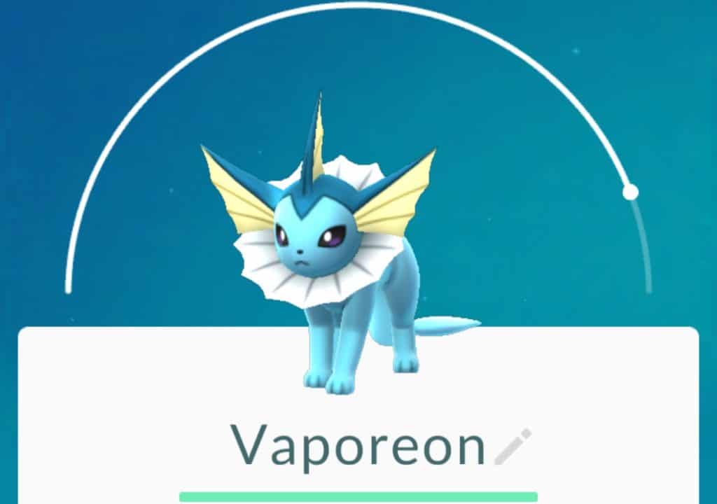 Immagine di Vaporeon su Pokémon GO