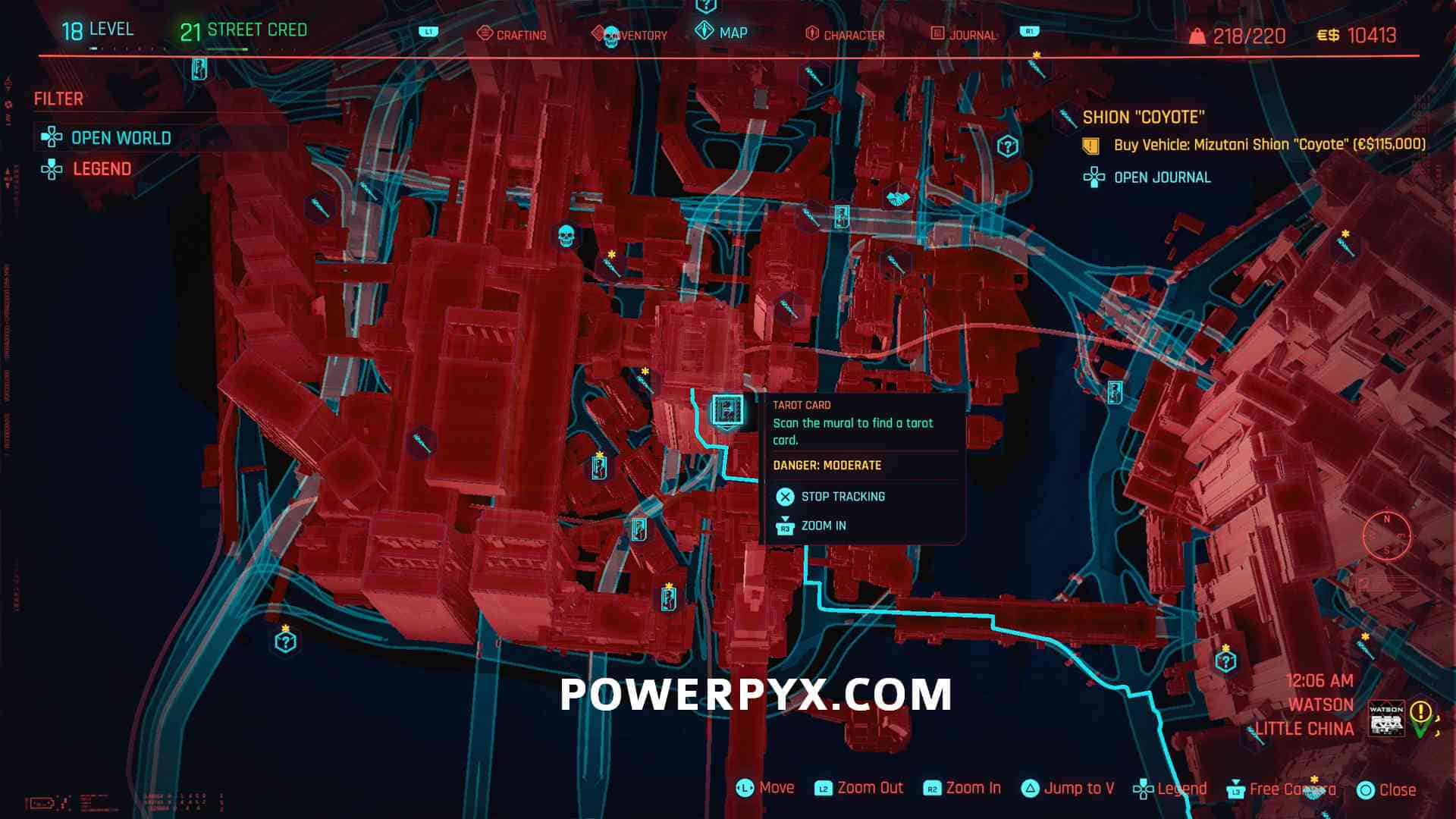 Combien de cartes de tarot y a-t-il dans cyberpunk 2077