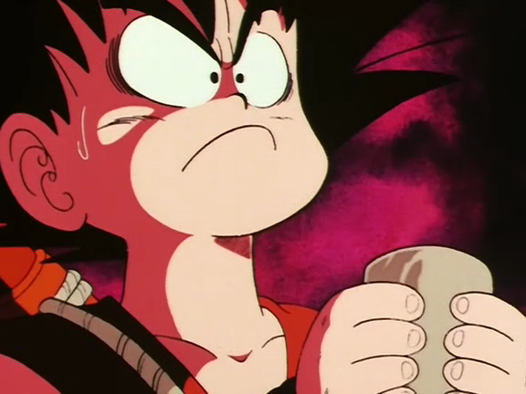 Goku sblocca il suo potenziale bevendo l'Acqua Divina