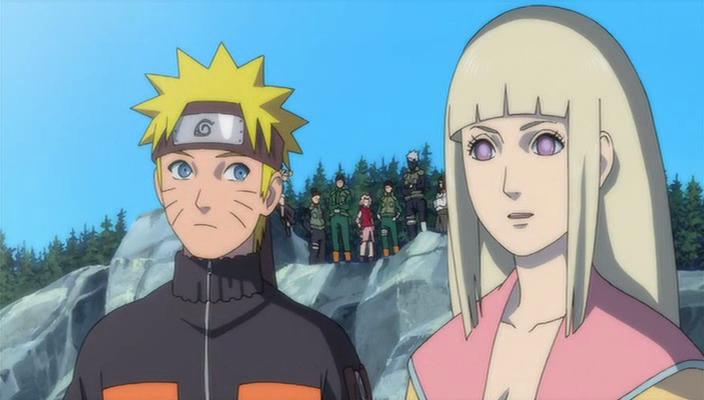 Naruto e la sacerdotessa Shion