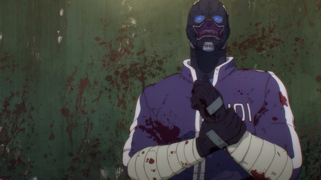 Uno dei personaggi dell'anime di Dorohedoro.