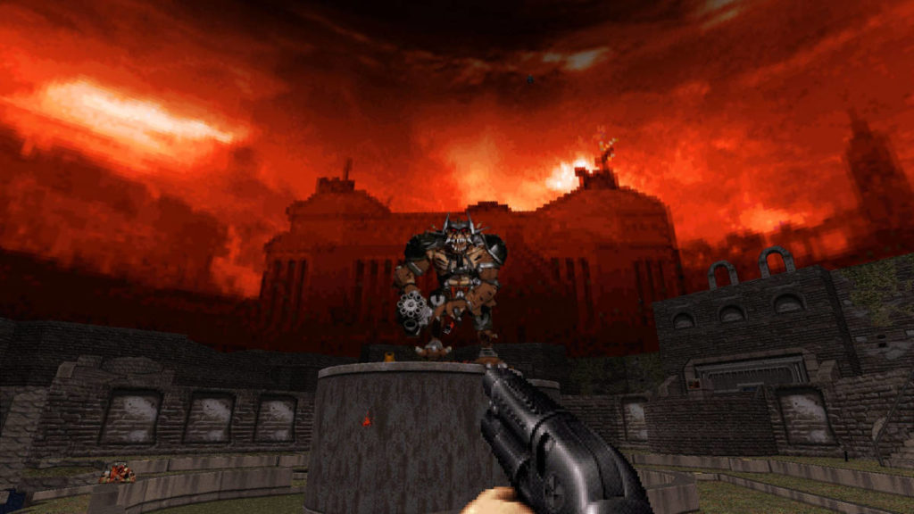 Una schermata di Duke Nukem 3D