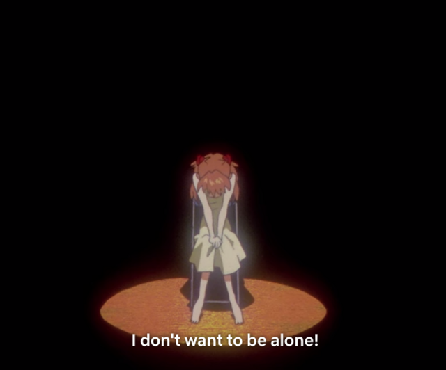 Asuka in uno dei suoi monologhi interiori