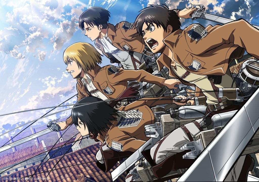Eren, Levi, Mikasa e Armin