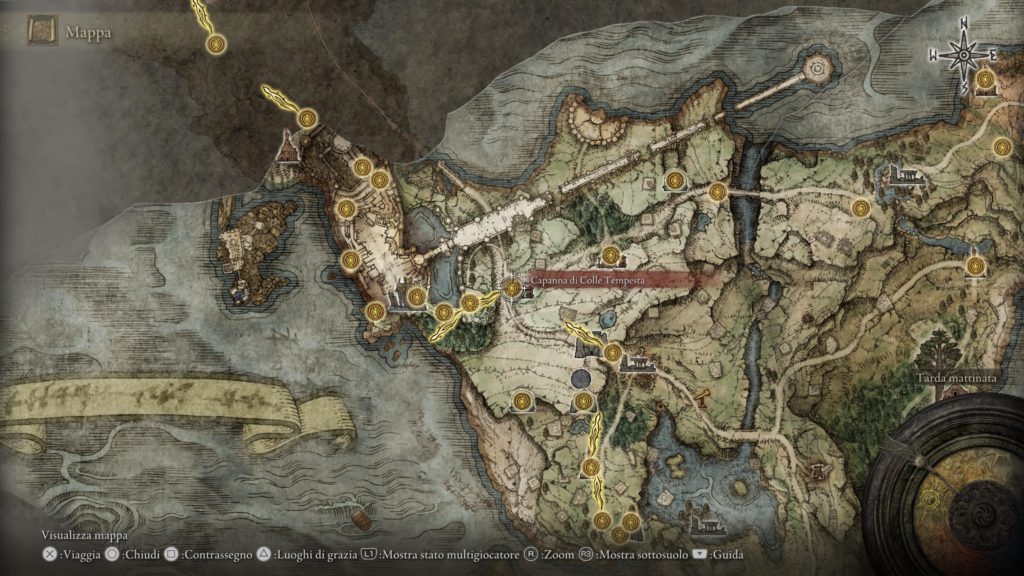 Mappa che mostra il luogo di Capanno di Colle Tempesta