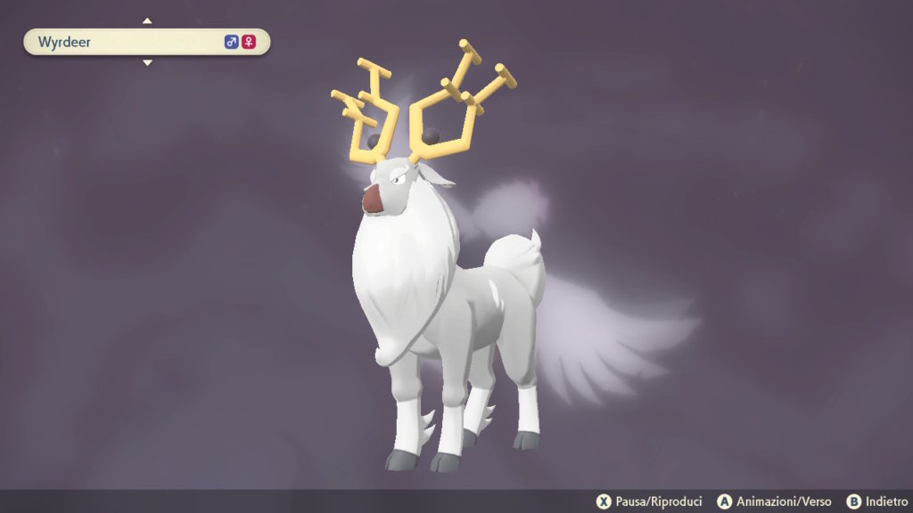 Wyrdeer nel suo sprite di Leggende Pokémon: Arceus