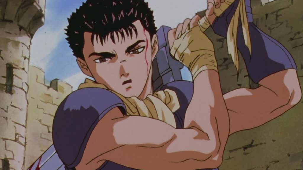 Un'immagine tratta dall'anime di Berserk 1997