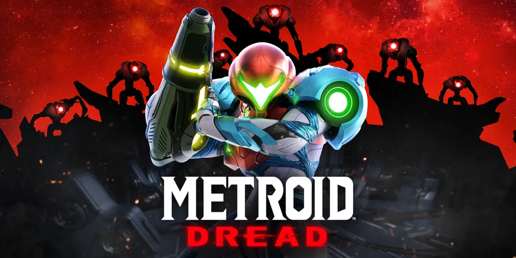 Samus Aran nella copertina di Metroid Dread
